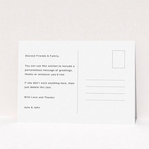 A baby card design named "Blue, Red and White Slant". It is an A5 card in a landscape orientation. It is a photographic baby card with room for 1 photo. "Blue, Red and White Slant" is available as a flat card, with mainly red colouring.