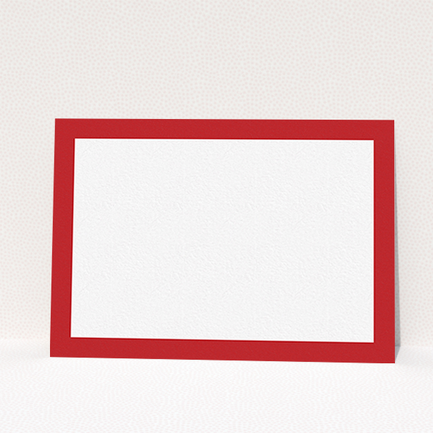 A ladies personalised note card template titled "Big Red". It is an A6 card in a landscape orientation. "Big Red" is available as a flat card, with tones of red and white.