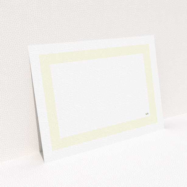 A ladies personalised note card called "Cream border ". It is an A6 card in a landscape orientation. "Cream border " is available as a flat card, with mainly cream colouring.