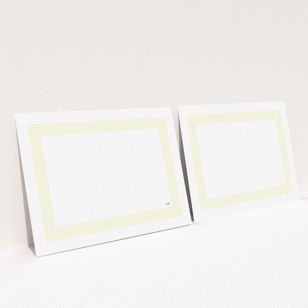 A ladies personalised note card called "Cream border ". It is an A6 card in a landscape orientation. "Cream border " is available as a flat card, with mainly cream colouring.
