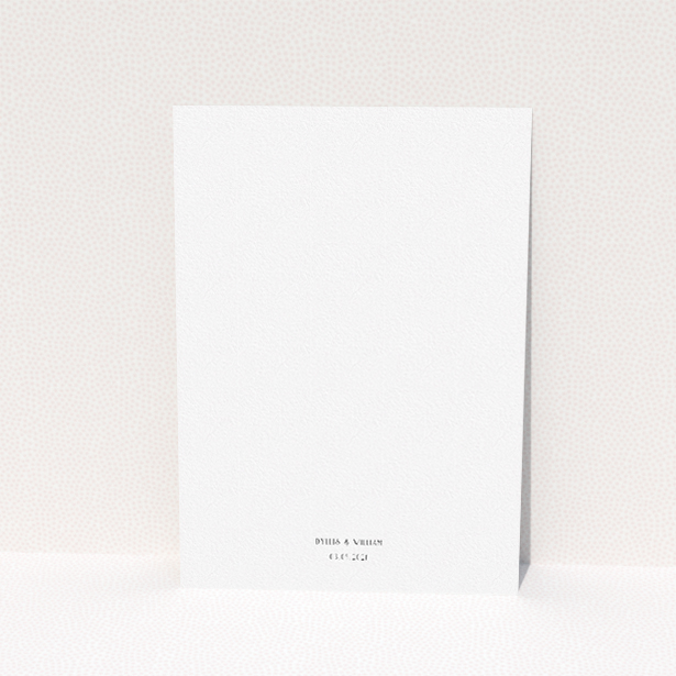 A wedding invite card called "Orange Houndstooth". It is an A5 invite in a portrait orientation. "Orange Houndstooth" is available as a flat invite, with tones of orange and white.
