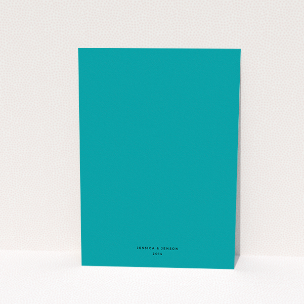 A wedding invite card template titled "To the right". It is an A6 invite in a portrait orientation. "To the right" is available as a flat invite, with tones of green and white.