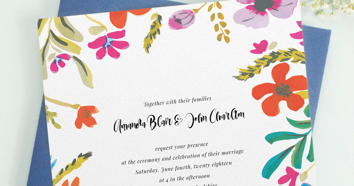 8 Beautiful Wedding Invitations for a Spring Wedding Utterly Printable