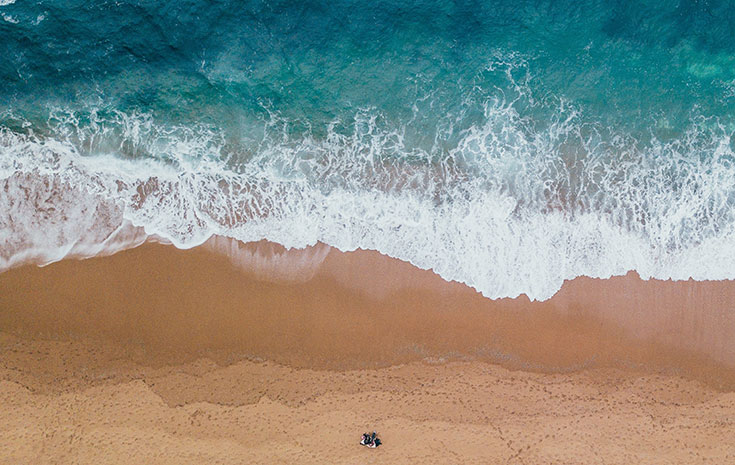 View of a wedding beach