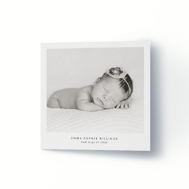 Baby Thank You Baptism Cards Baby Thank You cards Personalised Baby Thank You With Photos 'Bailey' New Born Thank You