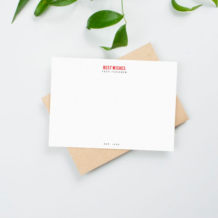 Personalised correspondence cards