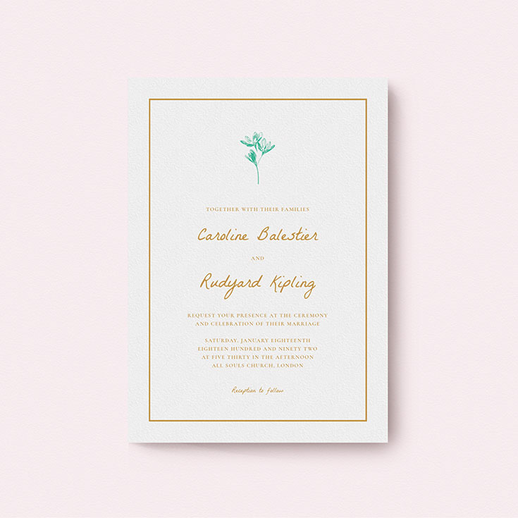 Spring Wedding Invite called "My little daisy"