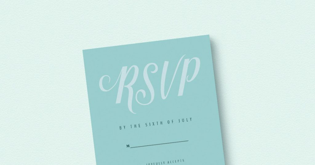 What to put on your wedding RSVP card? Utterly Printable