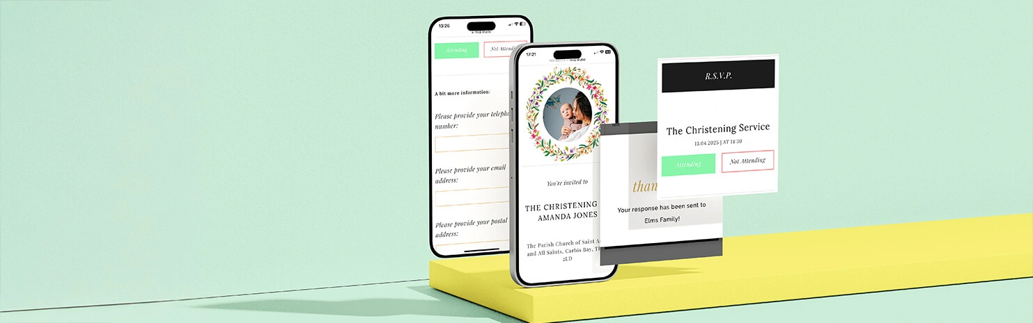 Modern Invitations for WhatsApp & Beyond Utterly Printable