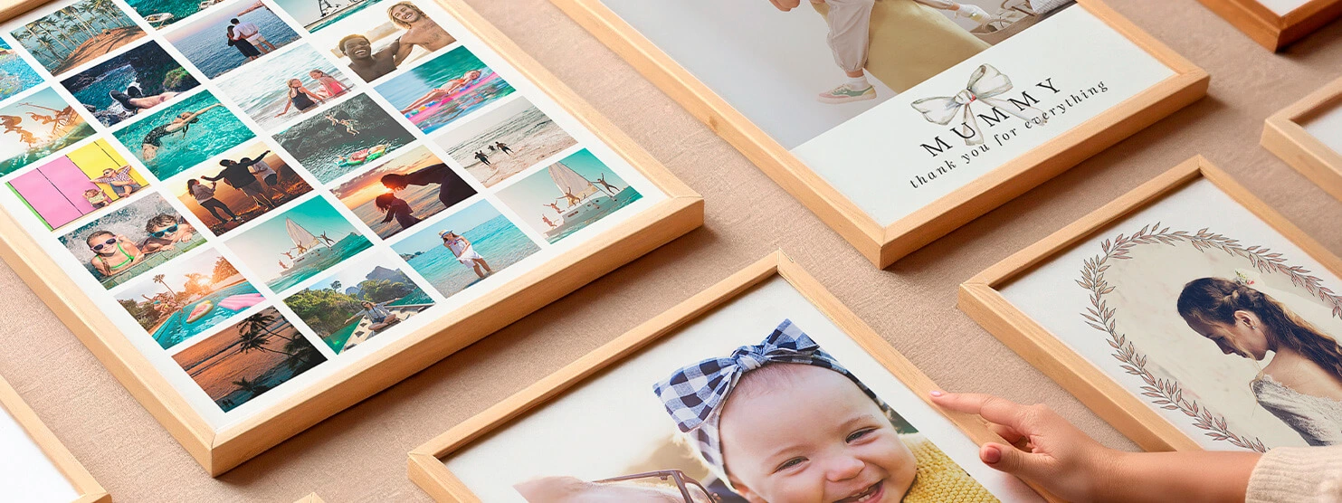 Explore our stunning personalised photo gift collection featuring creative displays