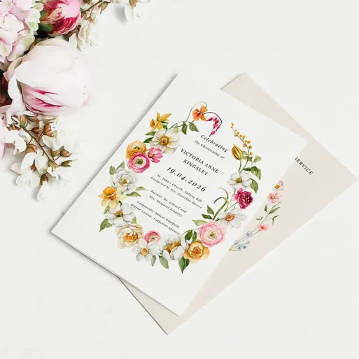 Christening Order of Service Booklets for Church Ceremony