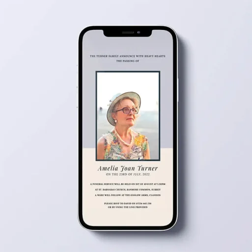 Funeral Announcement Templates for WhatsApp Sharing