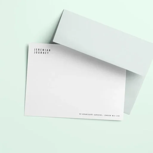 Personalised Writing Paper Stationery for Him