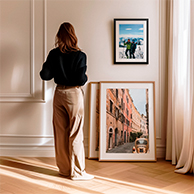 Stylish photo wall art and framed prints used as home décor, part of the personalised photo gift range from Utterly Printable.