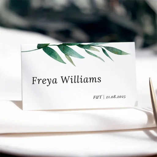 Custom Wedding Place Cards for Reception Tables