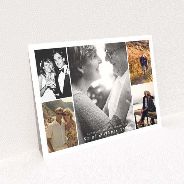 25th anniversary party invitations design back page with no photos - Landscape
