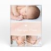 A front side view of a portrait layout Acrylic Photo Gift with space for 3 photos. Thiis design is named "Mum's Day Trio". 