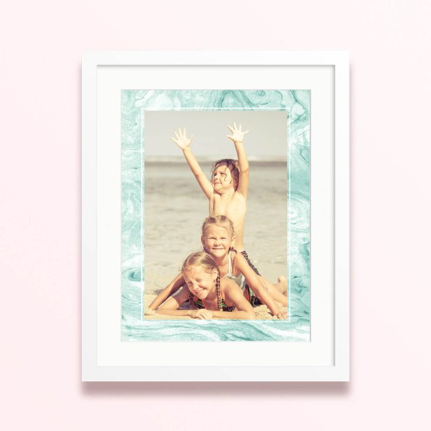 aqua harmony framed mounted photo print beach vibe 400x300 portrait white - Aqua Harmony