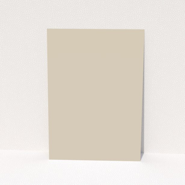 Back page of Portrait wedding thank you card design with no photos