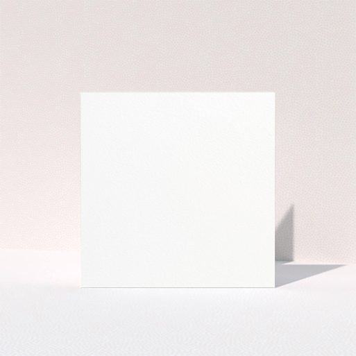 A baptism thank you card design titled "Quarter Frames". It is a square (148mm x 148mm) card in a square orientation. It is a photographic baptism thank you card with room for 3 photos. "Quarter Frames" is available as a folded card, with tones of white and pink.