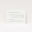 Baroque RSVP card - Classic elegance with ornate golden embellishments for wedding response card. This is a view of the front