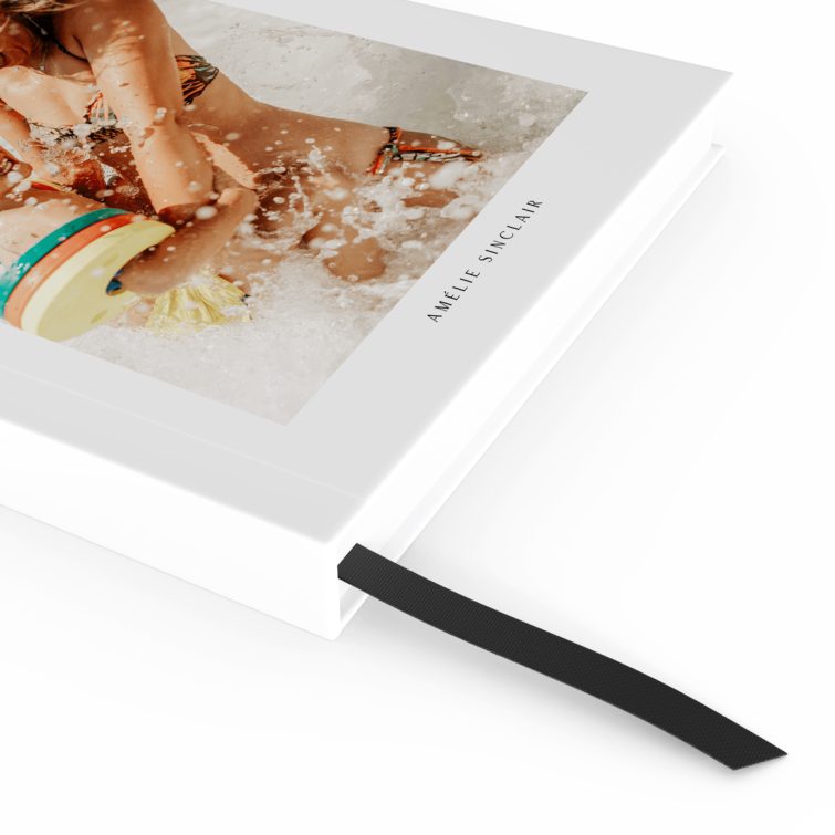 Personalised notebook design with one photo on cover, by Utterly Printable.