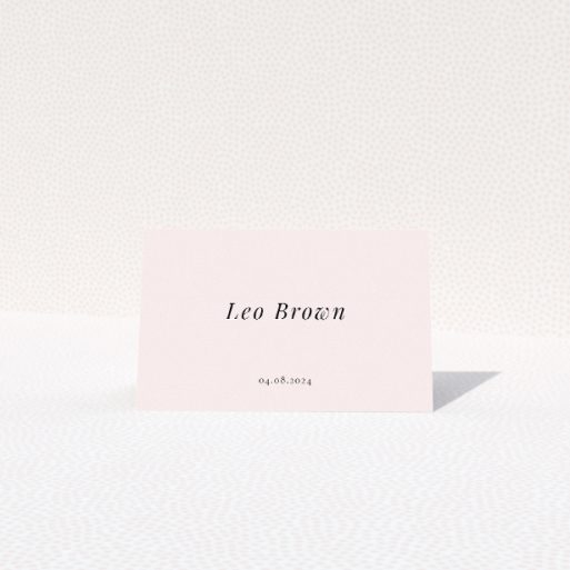 Belgravia Monogram Place Cards - Elegant Wedding Place Card Template with Bespoke Initial Monograms. This is a view of the front