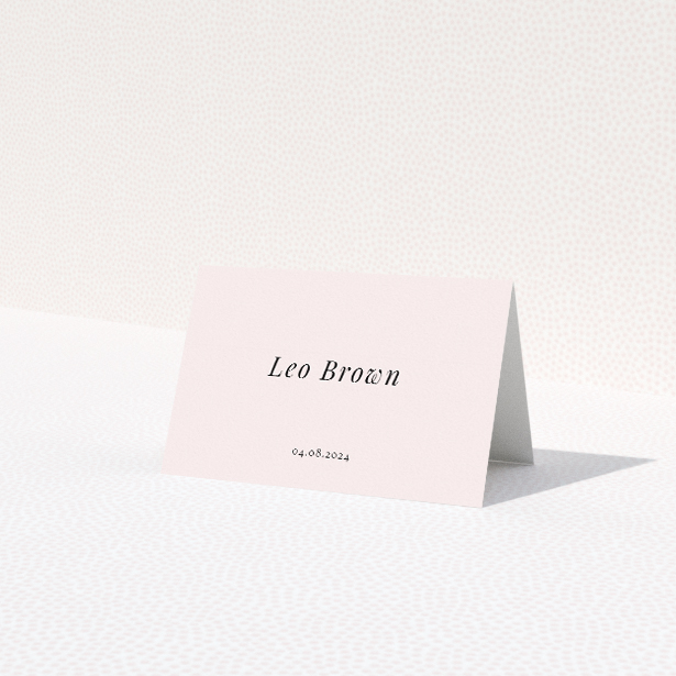 Belgravia Monogram Place Cards - Elegant Wedding Place Card Template with Bespoke Initial Monograms. This is a view of the front