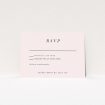 RSVP card from the Belgravia Monogram wedding stationery suite - understated grandeur with classic layout and bespoke monogram, capturing tradition and modern minimalism. This is a view of the front