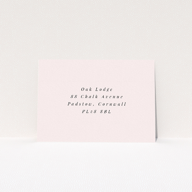 RSVP card from the Belgravia Monogram wedding stationery suite - understated grandeur with classic layout and bespoke monogram, capturing tradition and modern minimalism. This is a view of the back