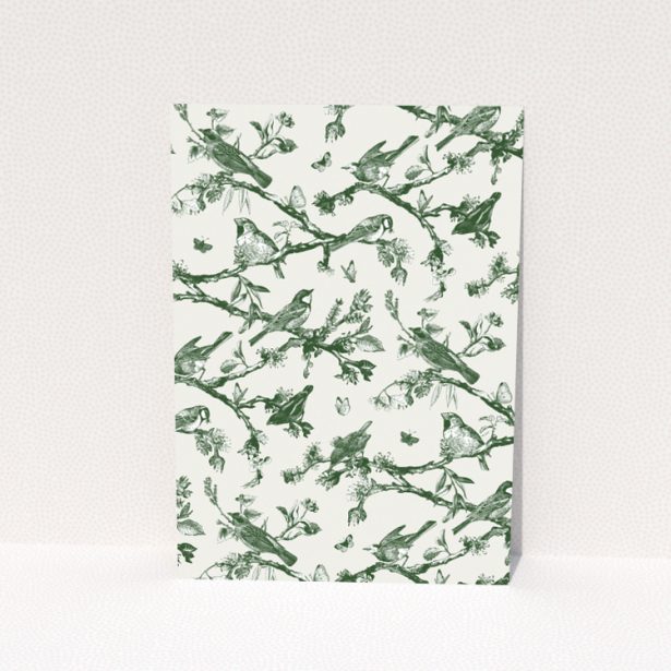 Floral change of address card with no photos