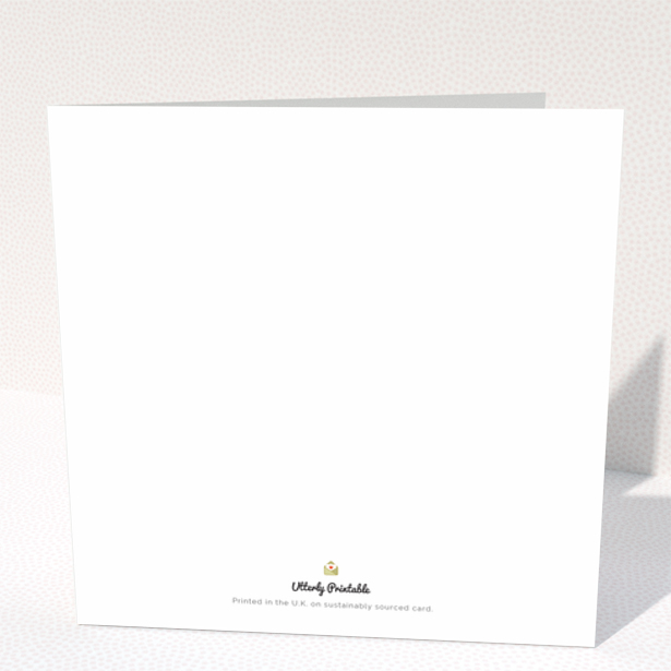 Floral baby thank you card with one photo of a mother and sleeping baby.