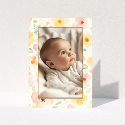 Blossom Frame In Baby Thank You Cards