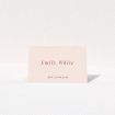 Blush Elegance Script Place Cards Table Place Card Template. This is a view of the front