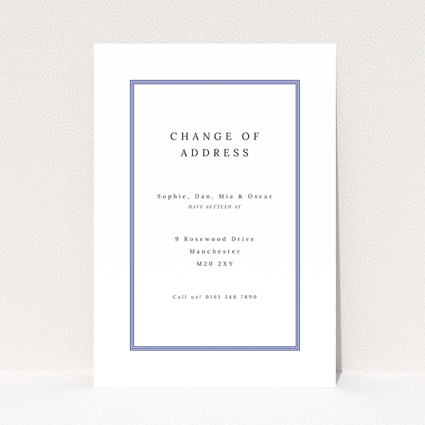 Change of address card with minimalist design and no photos