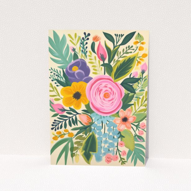 Floral change of address card design by Utterly Printable, named Portrait