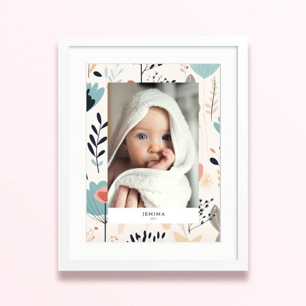 botanical delight framed mounted photo print botanical vibe 400x300 portrait white - Botanical Delight