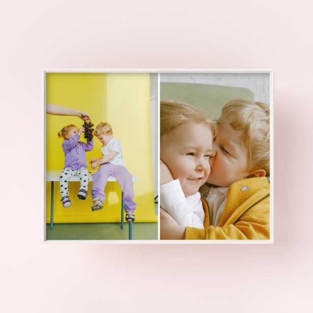 Double Trouble Box Framed Prints - A Sophisticated Gift Featuring Two Treasured Photos