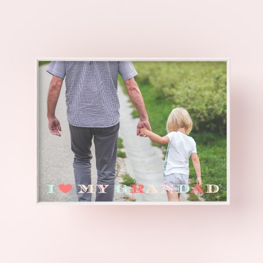 Wall Art Framed Prints - Grandpa's Day - Submerge in Treasured Moments with 3D Effect