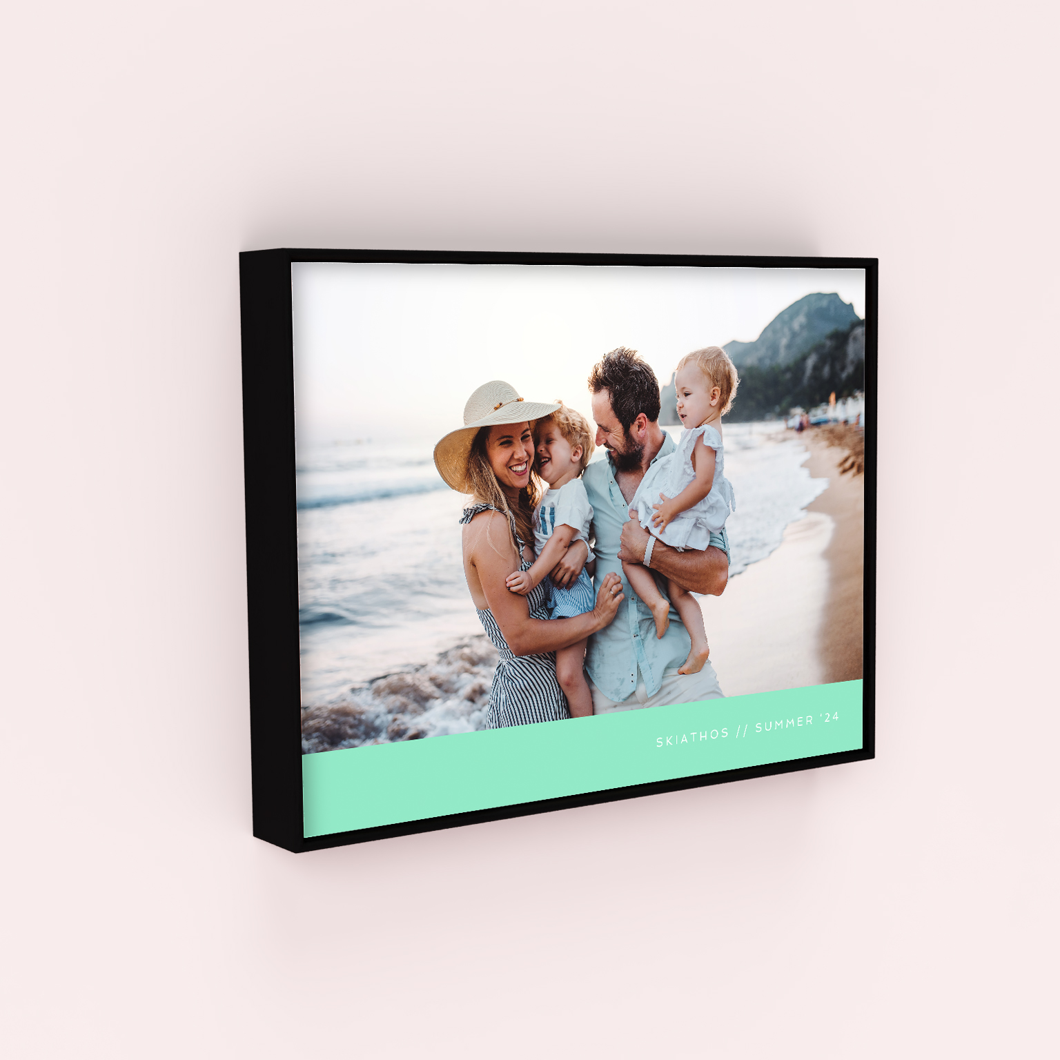 Framed Photo Canvas - Mint Bottom - A Stylish and Timeless Keepsake for Cherished Memories