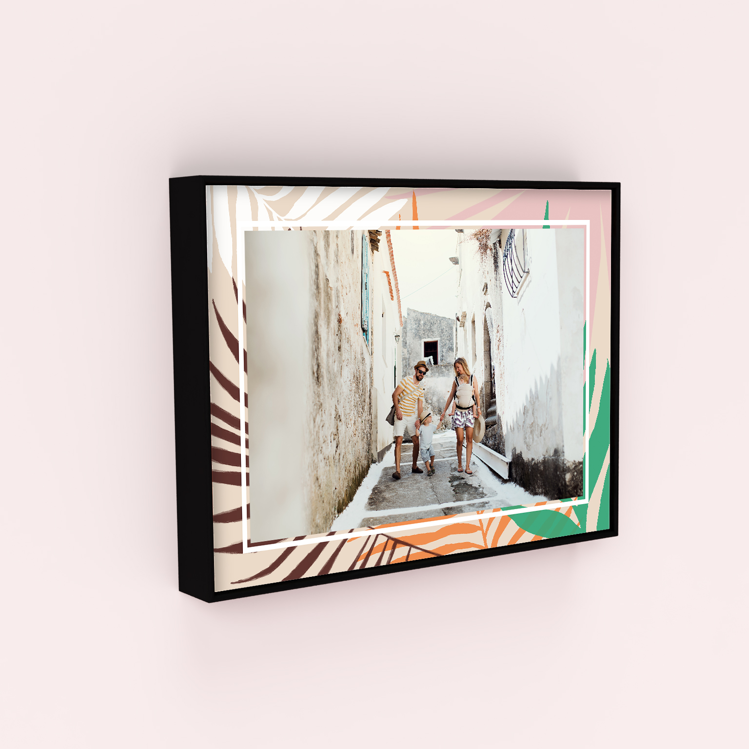 Wall Art Framed Prints - Pastel Palms - Gift Enchanting Moments with Delightful Landscape Design