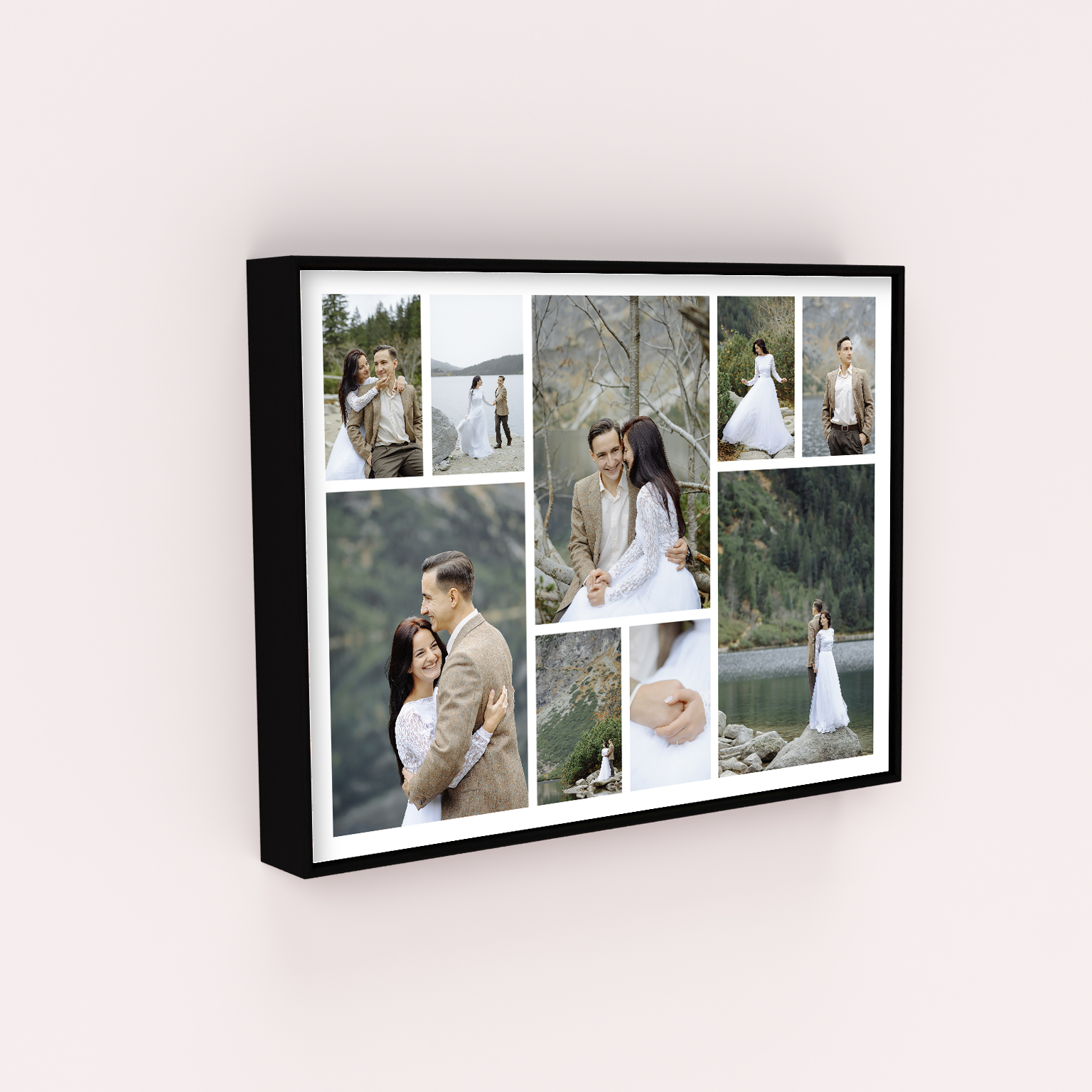 Deep Frame Photo Prints featuring Spread Montage design - Craft a captivating visual journey with this heartfelt framed print