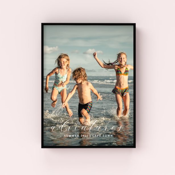 Adventures Wall Art Framed Print - Customizable Nostalgia