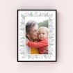 Floral Memories Wall Art Framed Print - Elegant Portrait Display for Cherished Moments