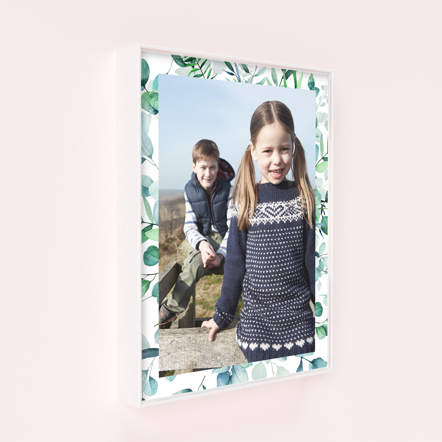 Deep Frame Photo Prints - Embrace special moments with this elegant portrait showcasing a single cherished photo.