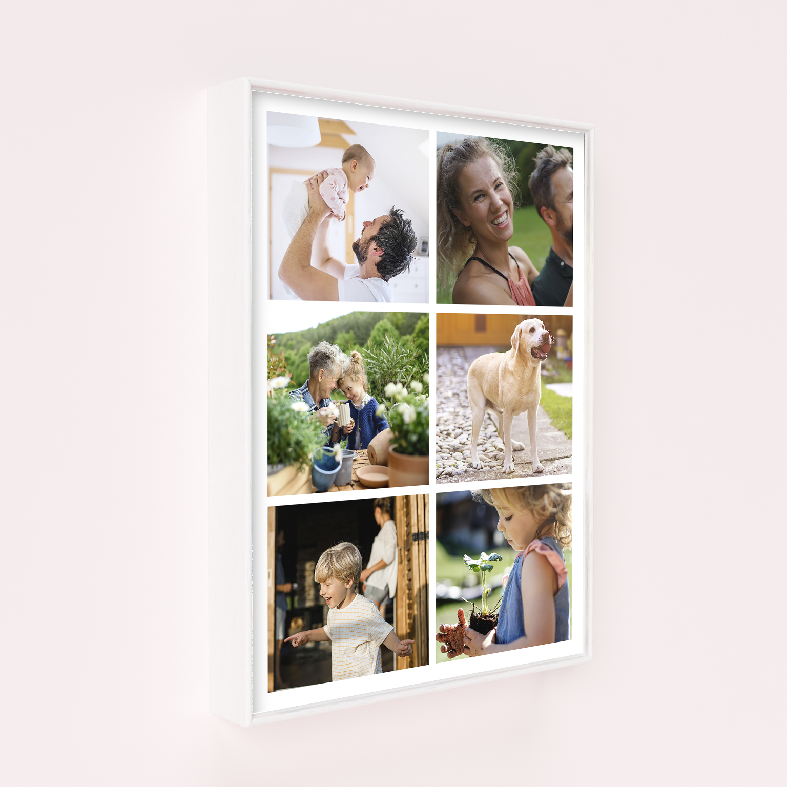 Wall Art Framed Prints - Friends Collage - Craft a personalised masterpiece showcasing 6 photos, capturing the essence of friendship.