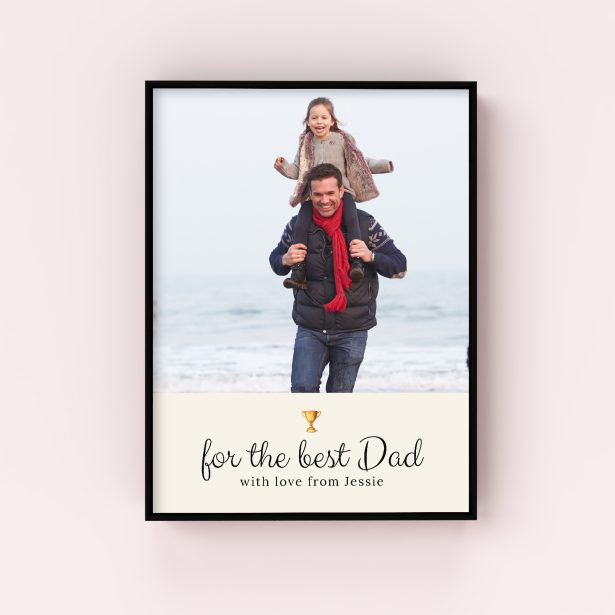 Hero's Homage Wall Art Framed Print - Personalized Father's Day Gift