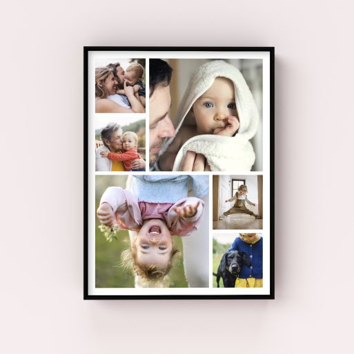 Wall Art Framed Prints - Kaleidoscope Memories - Transform treasured memories into a captivating collage with this portrait-oriented masterpiece featuring space for six photos.