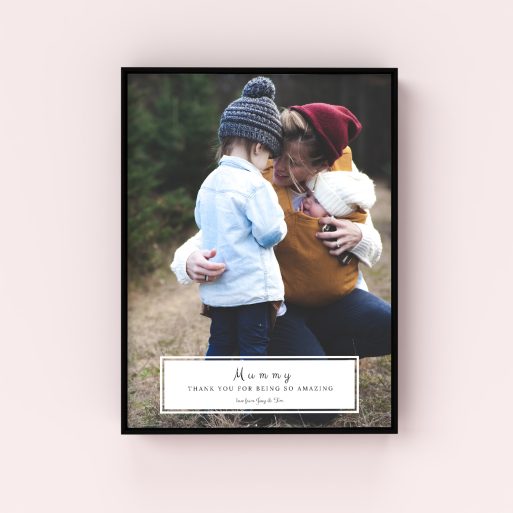  Personalized Mom's Bottom Frame Wall Art Framed Print - A heartfelt Mother's Day gift with customizable photo space