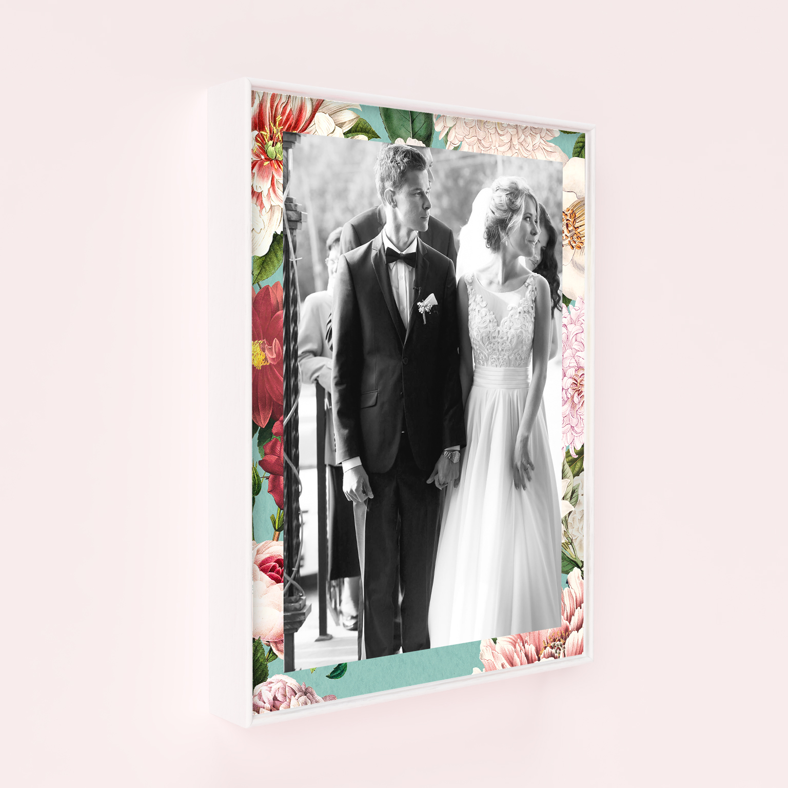 Sealed with a Kiss Wall Art Framed Print - Capture timeless memories with this portrait-oriented print showcasing one cherished photo. Crafted with durable acrylic glass, this print ensures longevity, becoming a timeless piece that can be cherished for years.